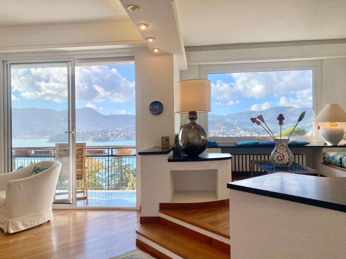 Welcome Riviera - Paradiso 12-Ultimo Restauro Nel 2025-Vista Mare Stupenda-Balcone Con Vista Meravigliosa Piu' Terrazza Solarium Sovrastante Di 70 Mq Esterna Rapallo Exteriör bild