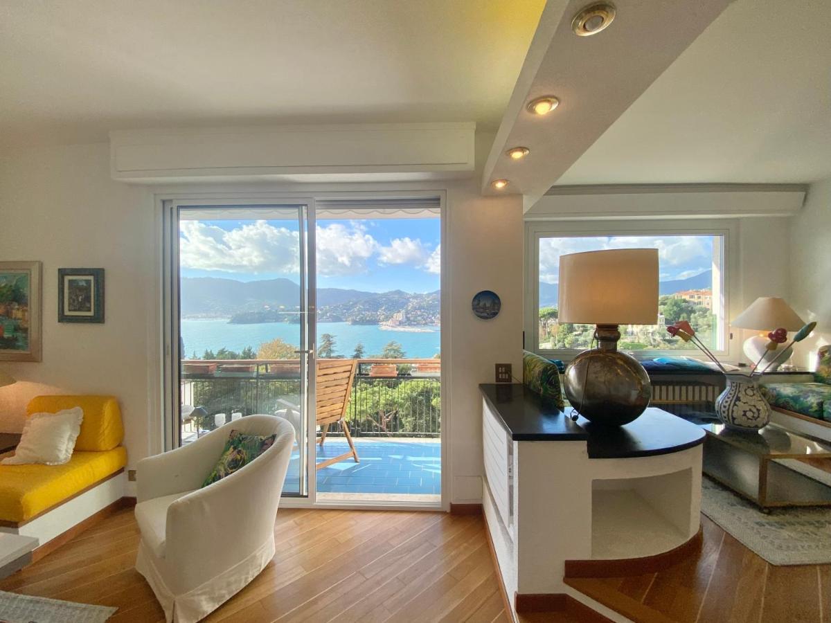 Welcome Riviera - Paradiso 12-Ultimo Restauro Nel 2025-Vista Mare Stupenda-Balcone Con Vista Meravigliosa Piu' Terrazza Solarium Sovrastante Di 70 Mq Esterna Rapallo Exteriör bild