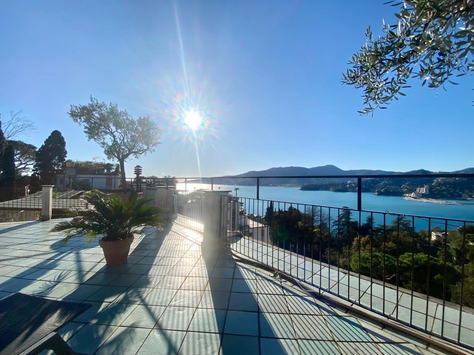 Welcome Riviera - Paradiso 12-Ultimo Restauro Nel 2025-Vista Mare Stupenda-Balcone Con Vista Meravigliosa Piu' Terrazza Solarium Sovrastante Di 70 Mq Esterna Rapallo Exteriör bild